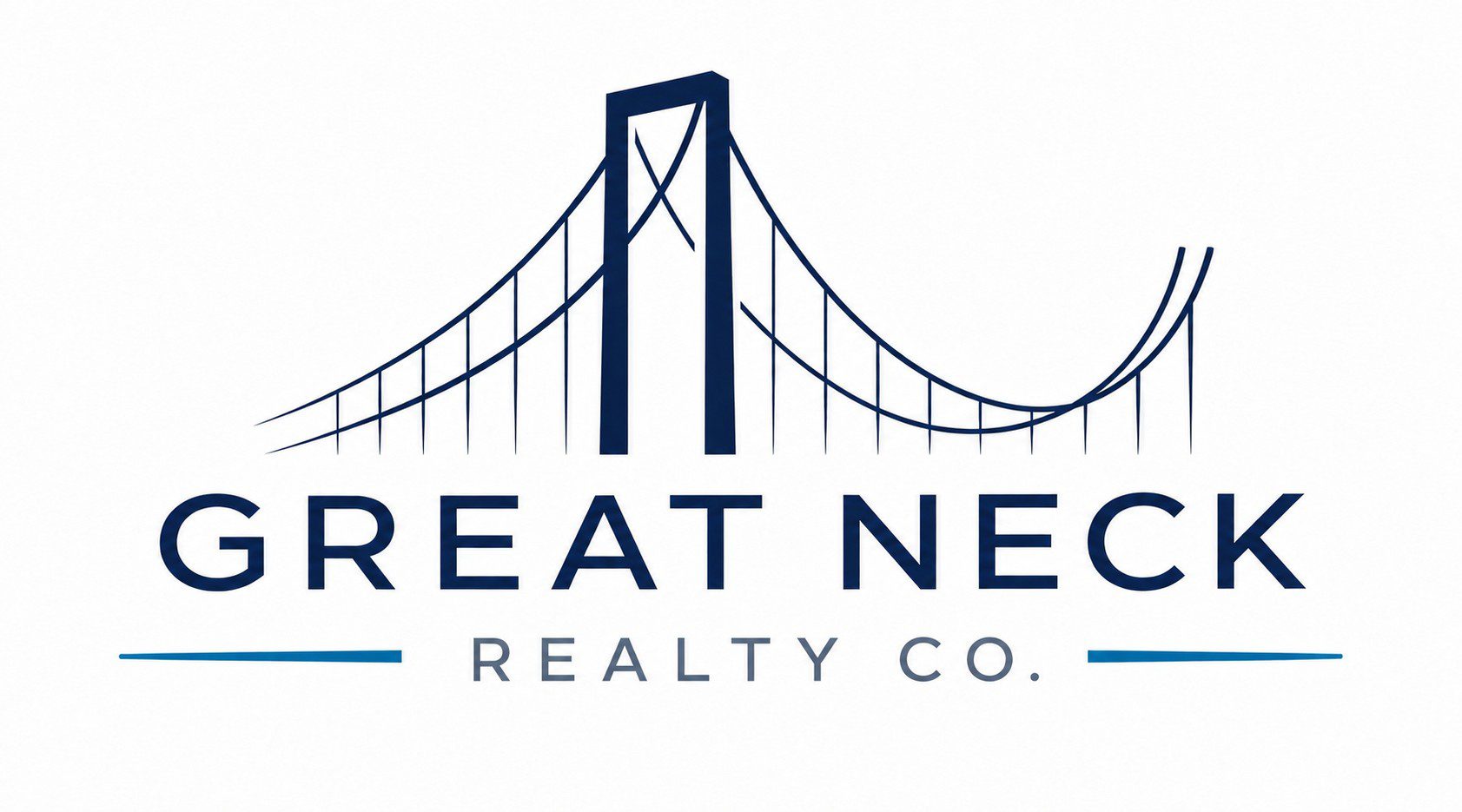 Stylized bridge logo for Great Neck Realty